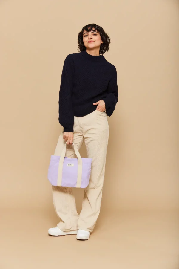Sac carré Louise Lilas – Image 3