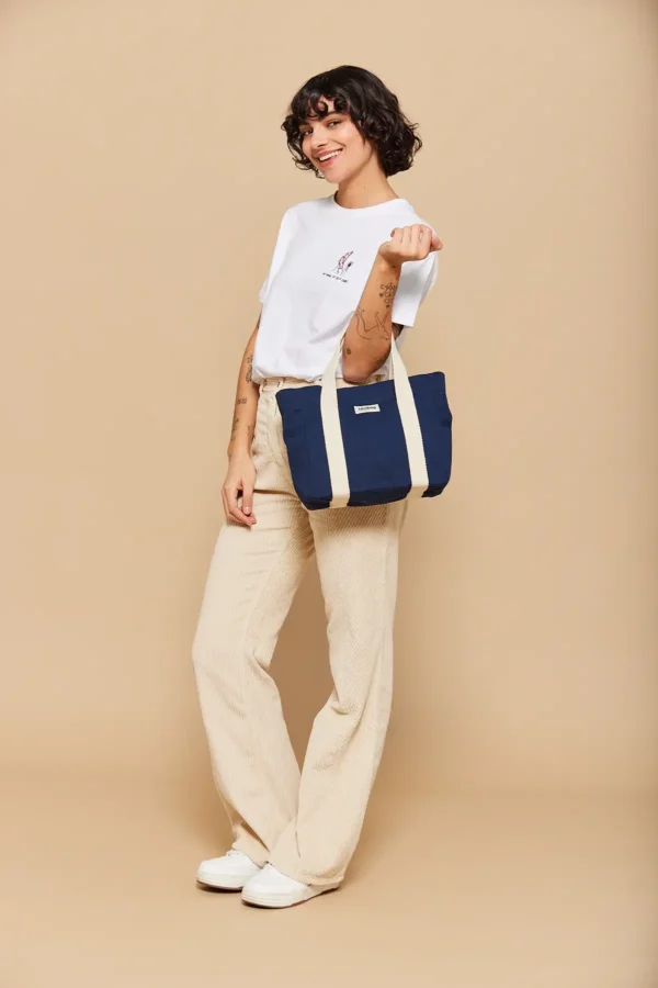Sac carré Louise Navy – Image 2
