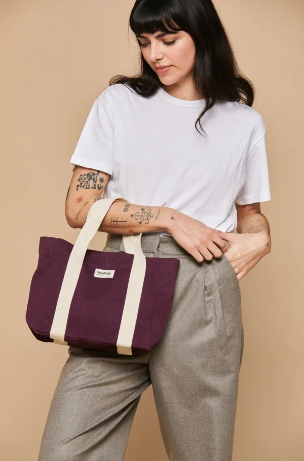Sac carré Louise Prune – Image 2