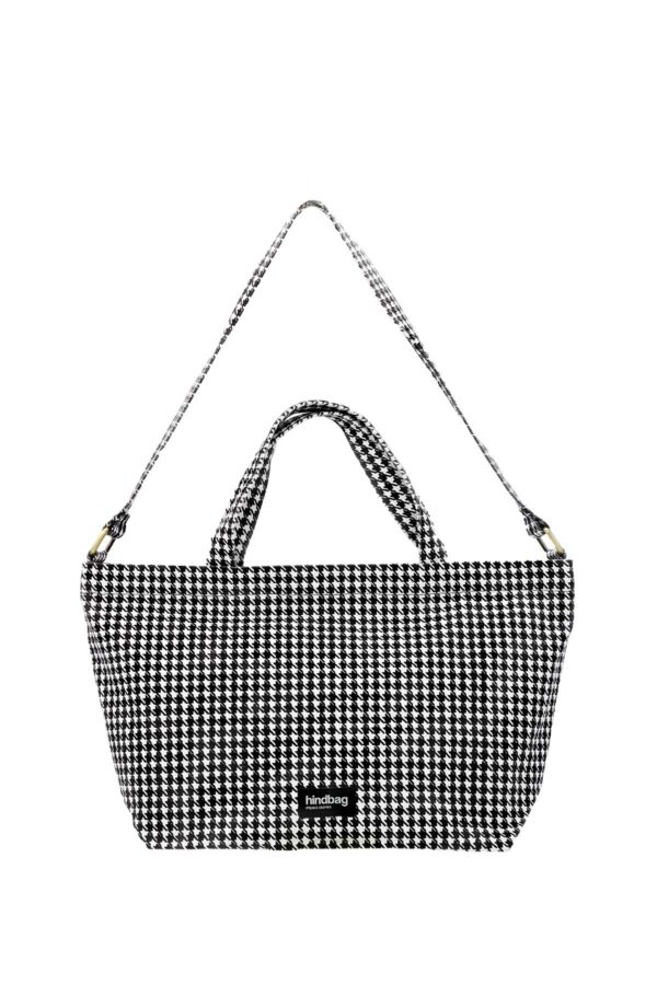 Sac Alba Pied de poule blanc