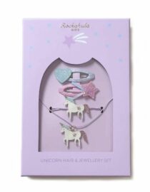 Ensemble de cheveux et de bijoux en forme de licorne