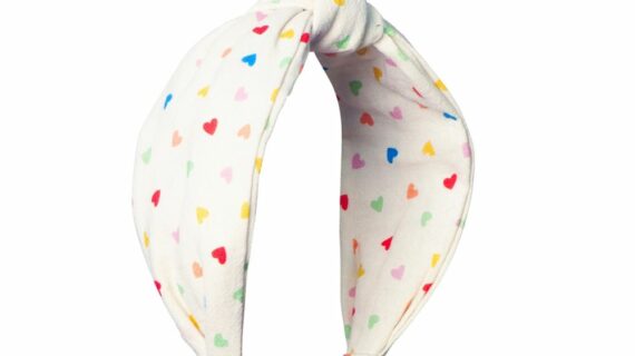 Bandeau noué Rainbow Hearts