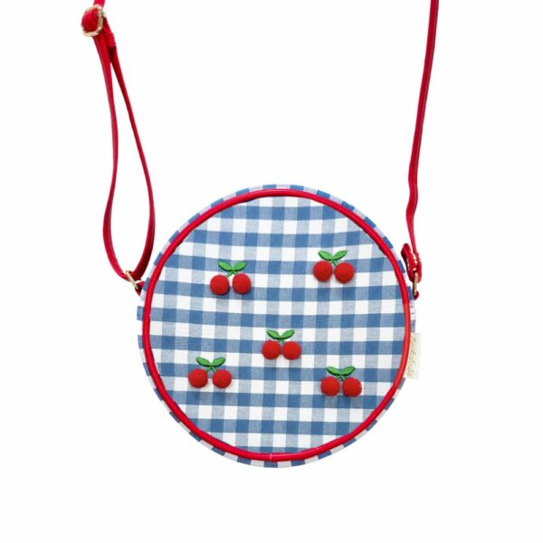 Sac vichy Cherry Pom Pom