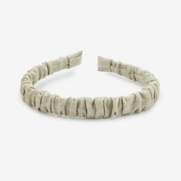 Bandeau en lin beige Senna