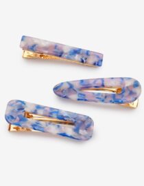 Lot de 3 barrettes Lucia jean multicolore