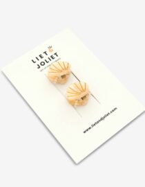 Pince à cheveux Shell mini blanc cassé