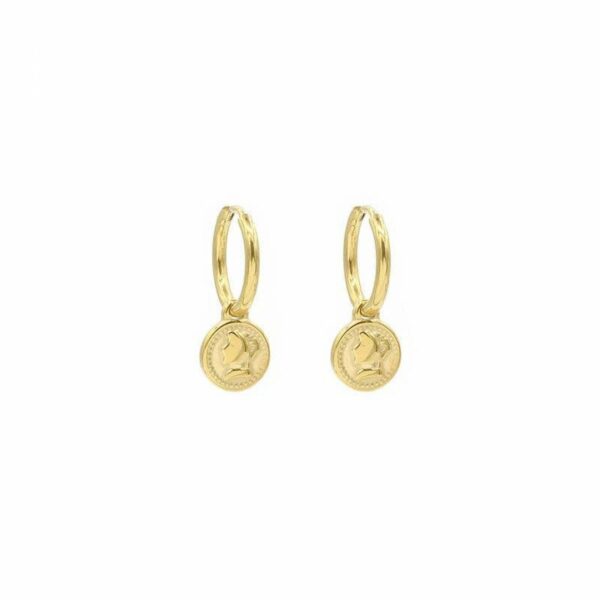 Boucles d'oreilles Little Coin Or