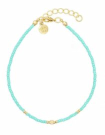 Bracelet de cheville Elegance - Turquoise tropicale Or