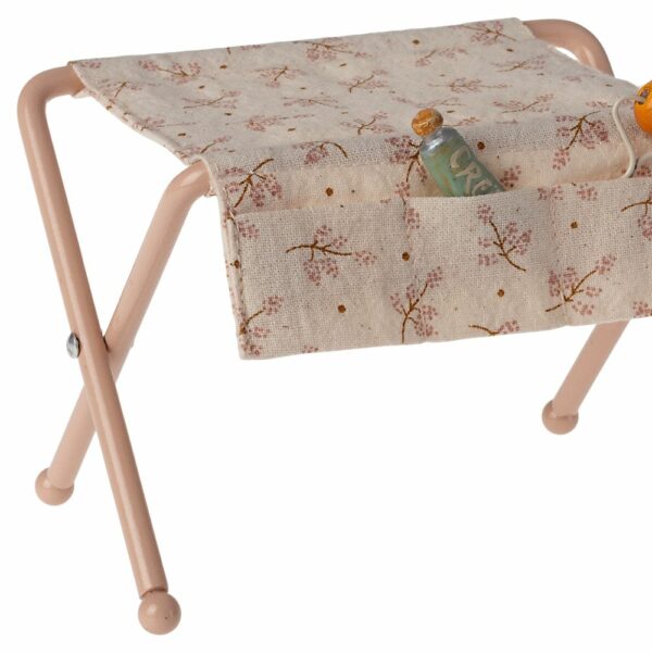 Les Miniatures - Table à langer, Bébé souris - Rose