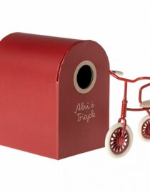 Les Miniatures - Tricycle et son abri, Souris - Rouge