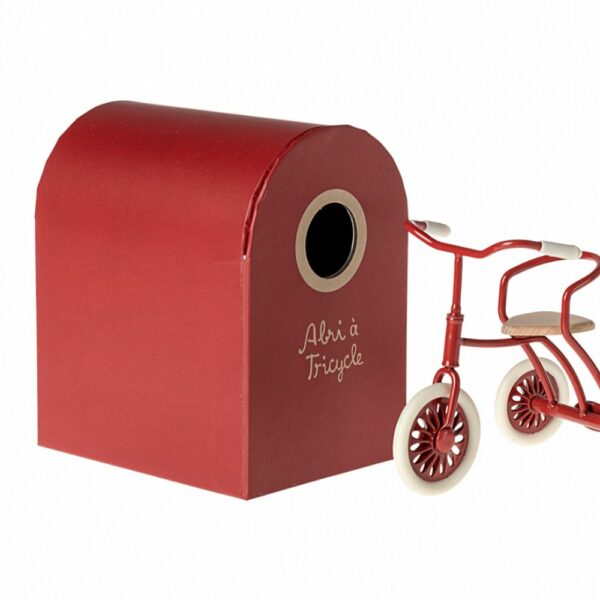 Les Miniatures - Tricycle et son abri, Souris - Rouge