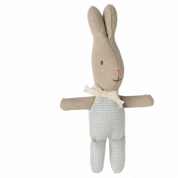 Les Miniatures - Lapin, My - Bleu clair à carreaux