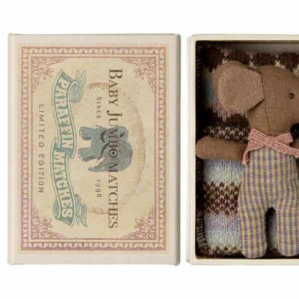 Les Miniatures - Souris bébé "Sleepy wakey" dans sa boîte - Rose