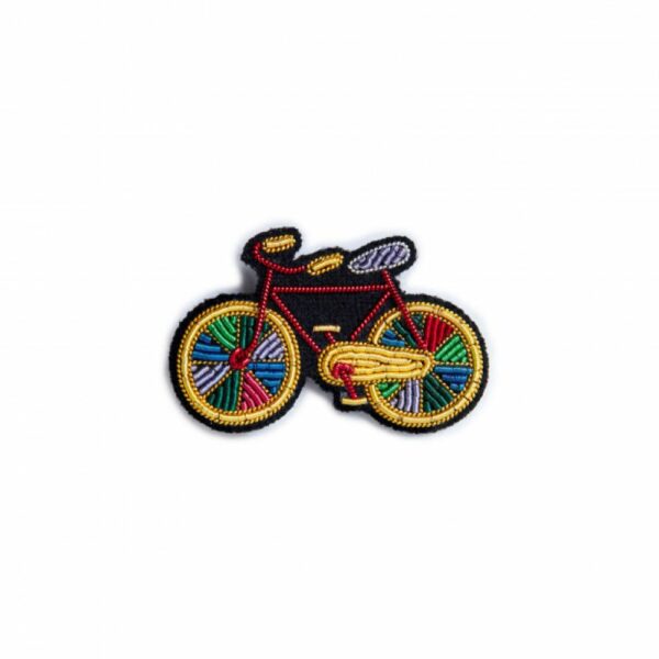 Broche Vélo Paradise –  brodée à la main