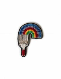 Broche Pinceau –  brodée à la main