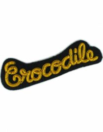 Broche Crocodile –  brodée à la main