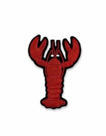Broche Homard Orange –  brodée à la main