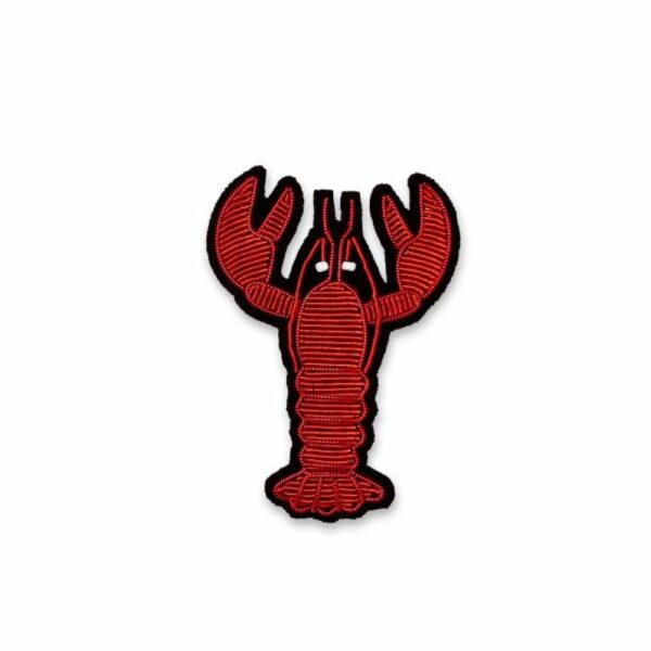 Broche Homard Orange –  brodée à la main