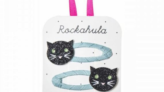 Barrettes Chat scintillantes