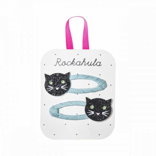 Barrettes Chat scintillantes