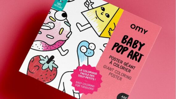 Poster à colorier - Baby Pop Art - 100x70