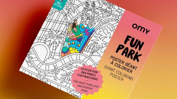 Poster à colorier - Fun park - 100x70