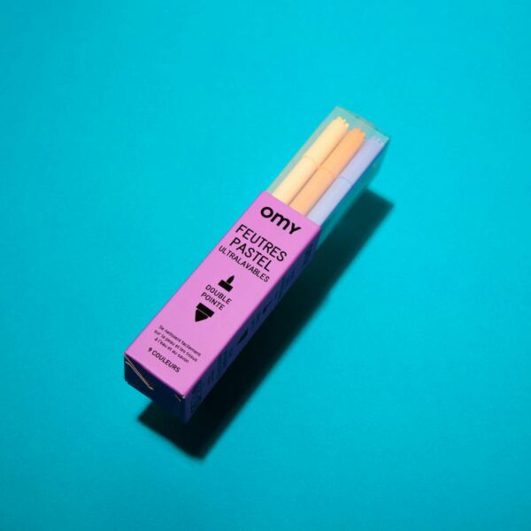 9 feutres pastel