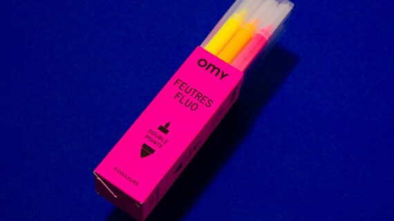 Boîte de 9 feutres fluo
