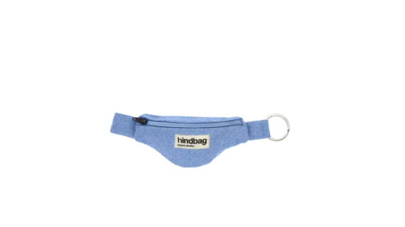 Porte-clés banane Côme Denim bleu