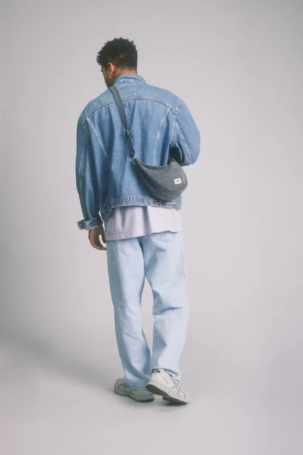 Sac Banane Andréa Denim gris – Image 4