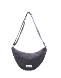 Sac Banane Andréa Denim gris