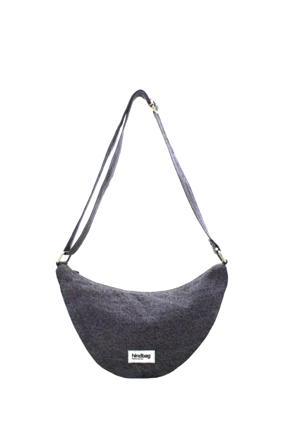Sac Banane Andréa Denim gris