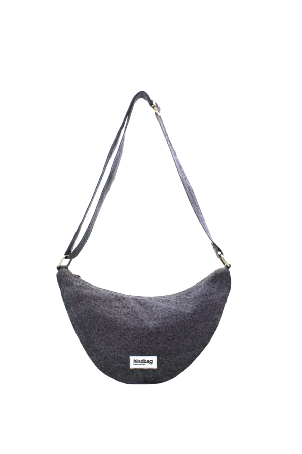 Sac Banane Andréa Denim gris