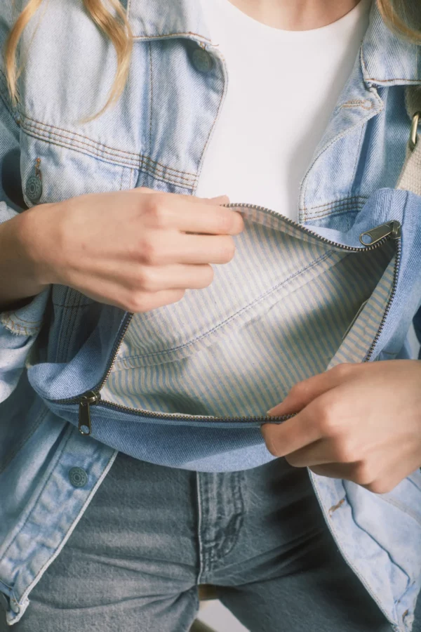 Sac banane Olivia Denim bleu – Image 6