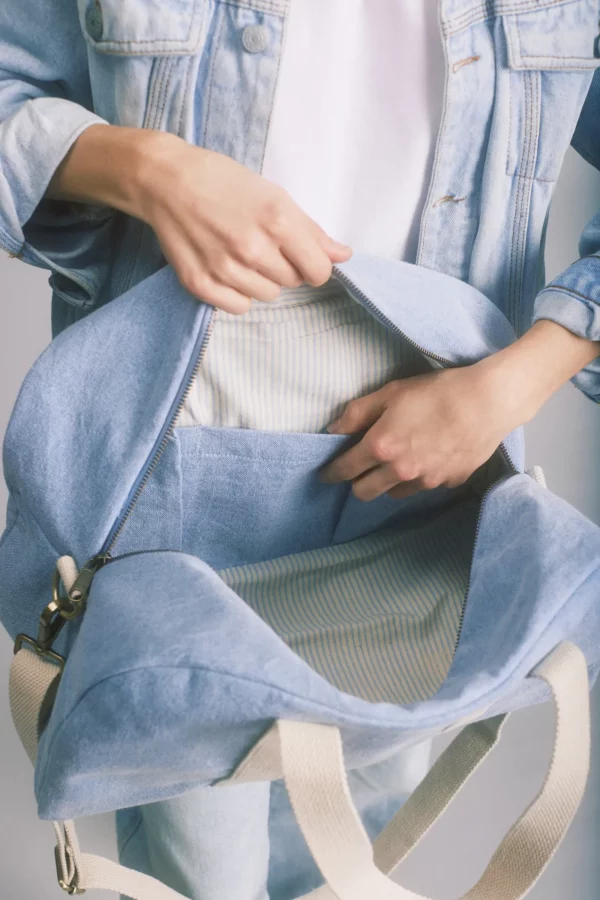Sac bowling Charlie Denim bleu – Image 3