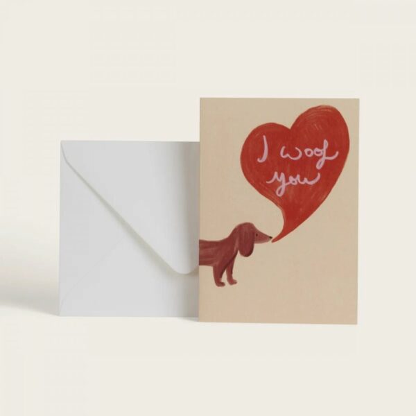 Carte Puppy "I woof you"