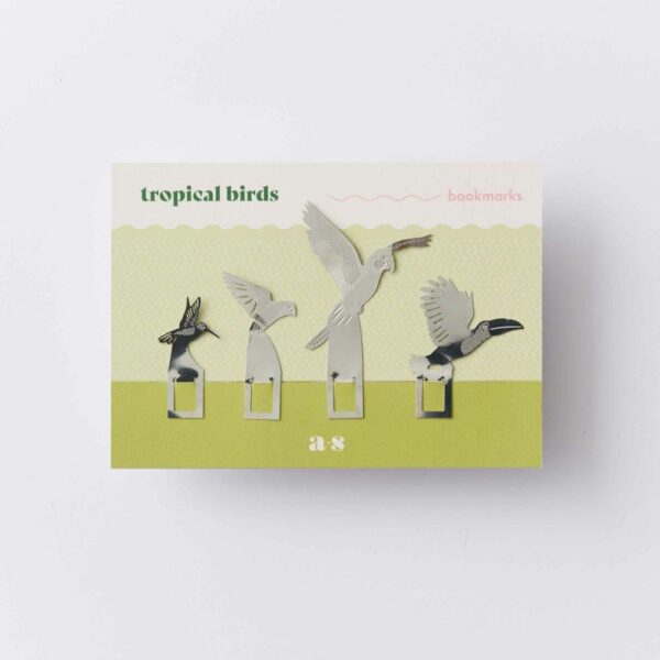 Oiseaux tropicaux - Marque-pages métal