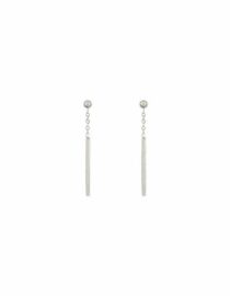 Boucles d'oreilles Little Bar Argent