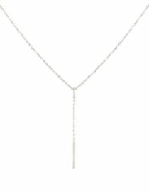 Collier en Y Little Bar Argent