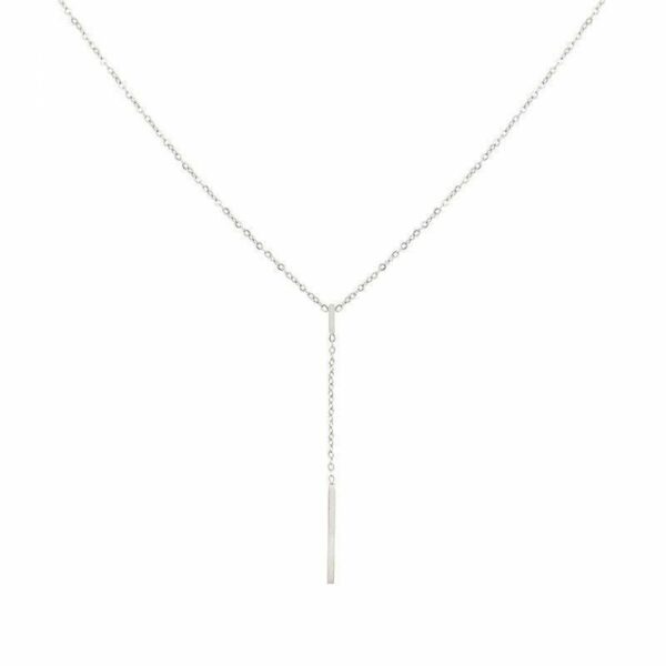 Collier en Y Little Bar Argent