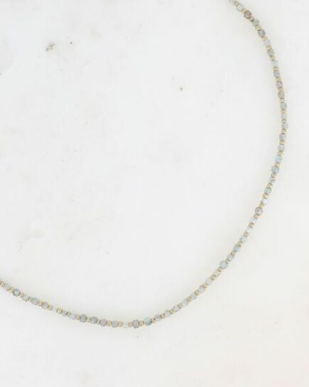 Collier Apatite - pierres naturelles cubiques