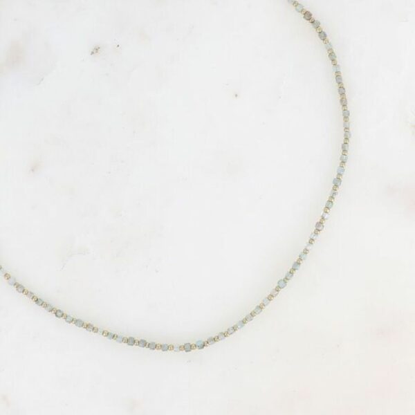 Collier Apatite - pierres naturelles cubiques