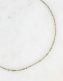 Collier Agate verte - pierres naturelles cubiques