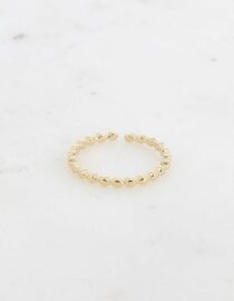 Bague - effet bulle en acier inoxydable