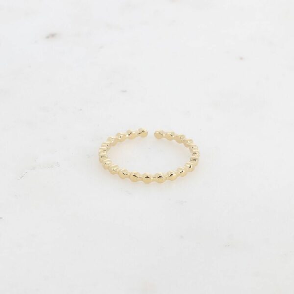 Bague - effet bulle en acier inoxydable