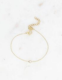 Bracelet - petit oxyde de zirconium Doré