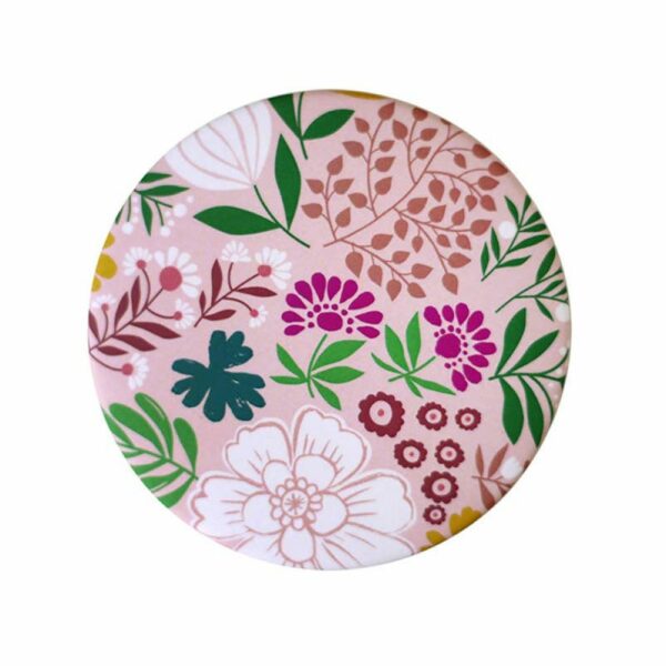 Miroir rond de poche motif Baya