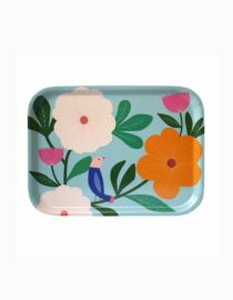 Plateau Oiseau rectangulaire en bouleau