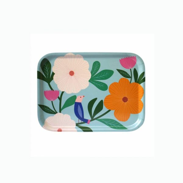 Plateau Oiseau rectangulaire en bouleau
