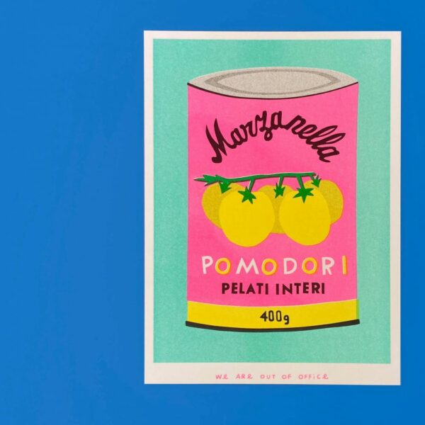 Canette de pomodori - Impression risographique